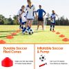 Kids Soccer Goal Training Equipment Set For Backyard Foldable 4x3FT Soccer Net Agility Ladder