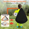 Kids Soccer Goal Training Equipment Set For Backyard Foldable 4x3FT Soccer Net Agility Ladder