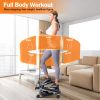 Stepper for Exercise Mini Fitness Stepper with 2 Resistance Bands LCD Monitor Max 330.7LBS Load Stair Stepper Quiet Stepper