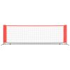 Tennis Net Black and Red 118.1"x39.4"x34.3" Polyester