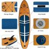 Inflatable Stand Up Paddle Board (6 Inches Thick), ISUP Package W/Premium SUP Accessories & Backpack, Non-Slip Deck