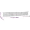 Tennis Net Black and Red 196.9"x39.4"x34.3" Polyester