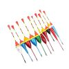 10pcs Fishing Floats Set Buoy Bobber Fluctuate Mixed Size Color Float Buoy Pesca Light Stick Floats