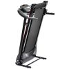 Folding Treadmill with Incline 2.5HP 12KM/H Electric Treadmill for Home Foldable; Bluetooth Music Cup Holder Heart Rate Sensor Walking Running Machine