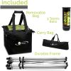 Heavy-Duty Pro Tennis Ball Cart 2.0, Holds 165 Tennis Balls- Premium Practice Hopper, Pickleball, Compact & Lightweight,