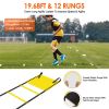 Kids Soccer Goal Training Equipment Set For Backyard Foldable 4x3FT Soccer Net Agility Ladder