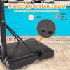 Basketball Hoop Basketball System 4.76-10ft Height Adjustable with 4 Basketball, Net Pocket, Inflator Set