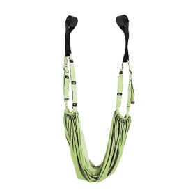 1pc Multifunctional Adjustable Yoga Strap For Stretching; Home Fitness Accessories (Color: Green)