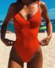 New Solid Color One-piece Bikini Hard Bag Steel Support Swimsuit One-piece Female Swimsuit Sexy Backless Bikini