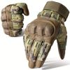 Tactical Gloves for Men - Touch Screen, Non-Slip, Full Finger Protection for Shooting, Airsoft, Military, Paintball, Motorcycle, Cycling, Hunting, Hik