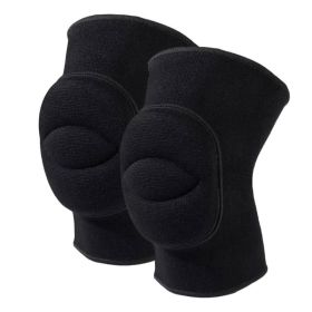 Dance Thickened Knee Pad Yoga Sports Knee Pads (Color: Black, size: L)