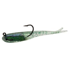 10pcs Lure Artificial Lure With Hook; Small Gray Fish Simulation Soft Bait (Color: With Hook(green), Capacity: 10pcs)