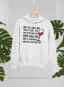 Not All Girls Are Made Of Sugar And Spice And Everything Nice Hoodie (Color: White, size: XXX-Large)