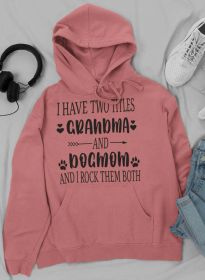 Grandma & Dogmom Hoodie (Color: Mauve, size: XX-Large)