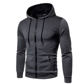 Mens Lightweight Zipped Up Hoodie (Color: Black, size: S)