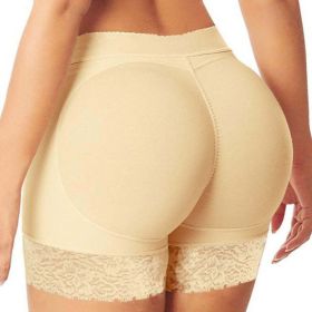 Body Shaper Panty with Pad (Color: Beige, size: XL)