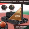 4.25-10 Feet Adjustable Basketball Hoop System with 44 Inch Backboard