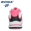 BONA 2022 New Designers Women Action Leather Running Shoes Ladies Shoes Mesh Athletic Shoes Sneakers Women Zapatos De Muje Comfy