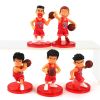 5pcs/pack 2.3inch/6cm White/Red Manga Action Figure Toys; Basketball Anime Figures