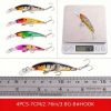 56pcs Premium Minnow Fishing Lures Kit - Hard Bait Plastic Tackle Crank Baits for Freshwater and Saltwater Fishing - Lifelike Design for Increased Cat