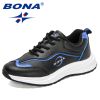 BONA 2022 New Designers Popular Running Shoes Student Outdoor Casual Sneakers Female Flat Tenis Shoes Feminimo Walking Footwear