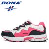 BONA 2022 New Designers Women Action Leather Running Shoes Ladies Shoes Mesh Athletic Shoes Sneakers Women Zapatos De Muje Comfy