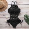 One-piece Swimsuit European and American Sexy Lace Openwork Bikini