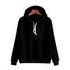 Women Casual Solid Color Hoodies Ladies Long Sleeve Casual Hooded Sweatshirts