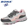 BONA 2022 New Designers Women Action Leather Running Shoes Ladies Shoes Mesh Athletic Shoes Sneakers Women Zapatos De Muje Comfy