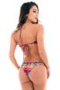 Europe and the United States new swimsuit sexy color lattice straps split swimsuit