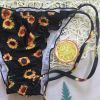 Sunflower Print Bikini New Swimwear Women's Fluffy Swimwear Strap Bikini