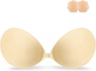 Adhesive Bra Strapless Sticky Invisible Push up Silicone Bra for Backless Dress with Nipple Covers