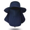 A Sunscreen Hat Men's Fishing Hat Summer Fisherman Hat Outdoor Mountaineering Sun Hat Cover Face UV Protection Sun Hat